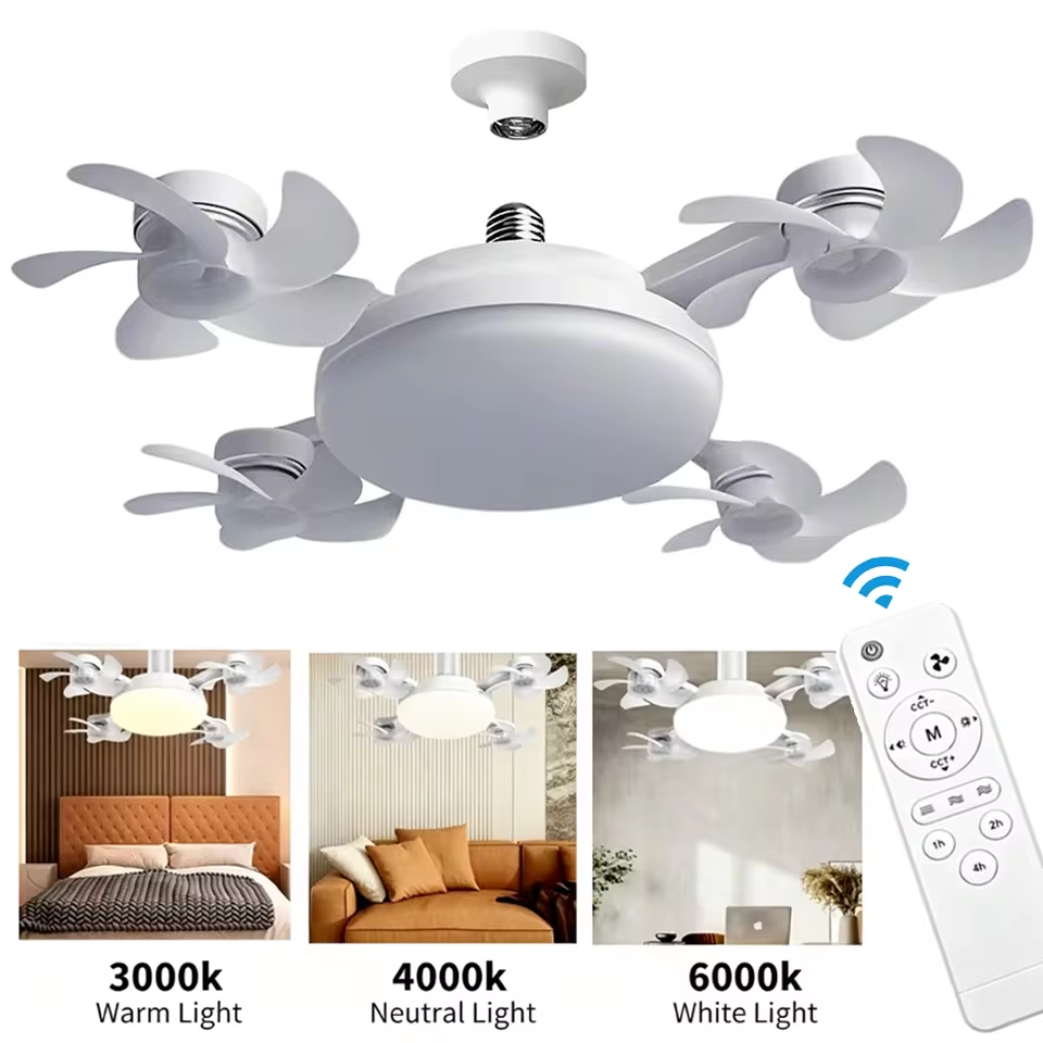 Drone Beacon Light - 2-in-1 Plafondventilator Afstandsbediening 3 standen Dimbaar